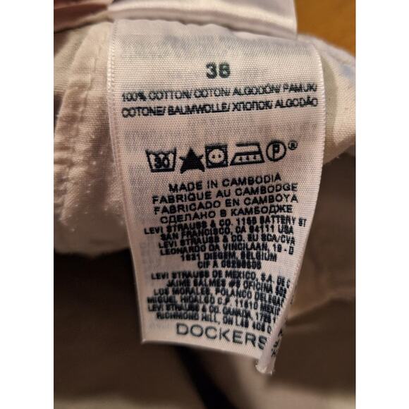 Dockers Men's 38 Beige Khaki Flat Front Preppy Shorts, Inseam 10" - Picture 5 of 6